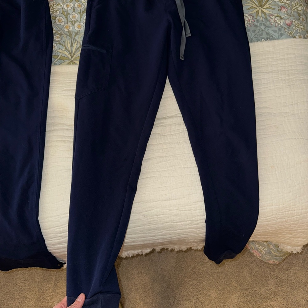 Figs Navy Blue Track Pants